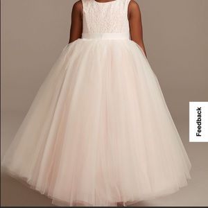 David’s Bridal.  Heart Cutoff Back. Whisper pink.